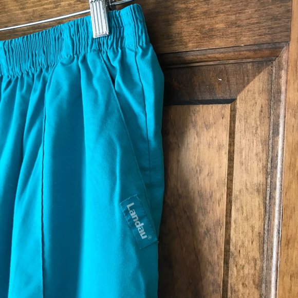 Landau Scrubs Green Pants with Elastic Waistband Medium - Picture 4 of 12